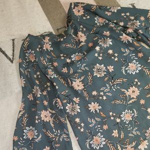 Floral dressy blouse